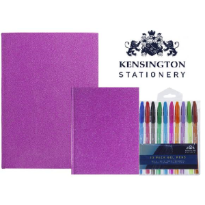 Value Pack Glitter Notebooks And Pens Main Image