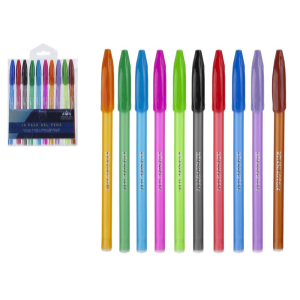 10 BRIGHT GEL PENS