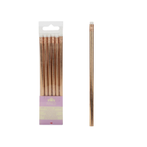 8 ERASER TOPPED ROSE GOLD PENCILS