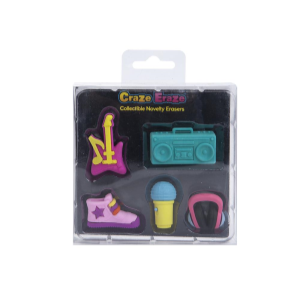 MUSICAL ERASER SET IN GIFT BOX