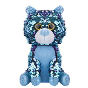 BLUE BEAR GLITZIES SEQUIN PAL SPARKLE EYE PLUSH 7" Main Image