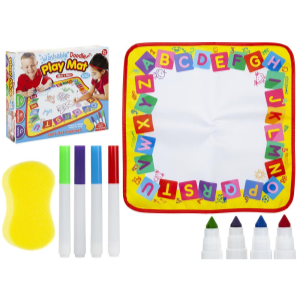 WASHABLE ACTIVITY PLAY MAT WITH 4 WASHABLE MARKER PENS Main Image