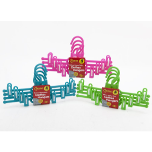 HEAVY DUTY DELUXE CLOTHES HANGER - 3 ASSORTED COLOURS Main Image