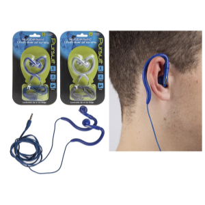 PURSUIT RUBBERISED OVER EAR HEADPHONES IN CLAMP BLISTER Main Image